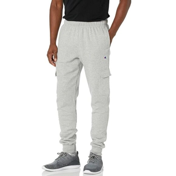 Champion Reverse Weave Cargo Sweat Pants Sz XL Mens Beige - Picture 1 of 16